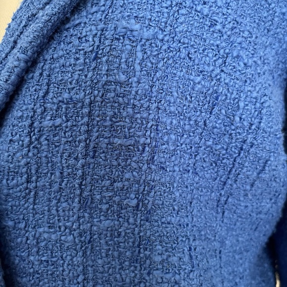 Kate Spade Royal Blue Boucle Jacket Size 6 - Picture 2 of 11